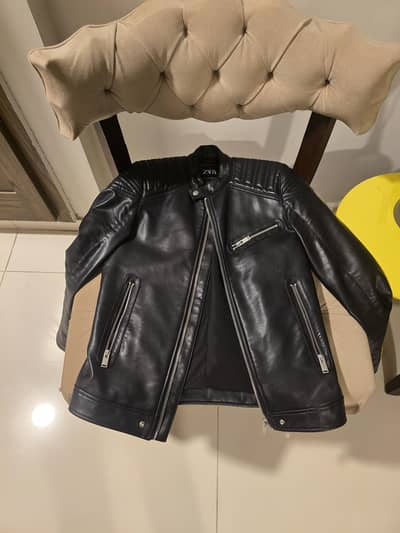 ZARA GENUINE LEATHER MENS WOMENS JACKET