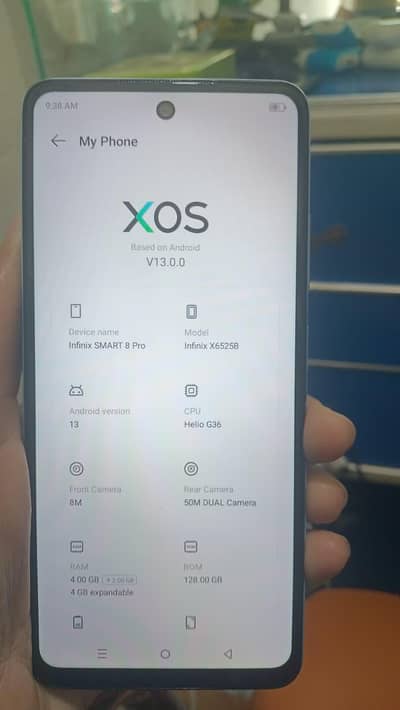 Infinix smart 8 pro 4/128 full box 10/9 condition