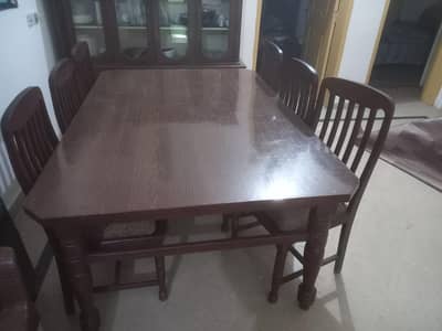 Dining table with 6 chairs