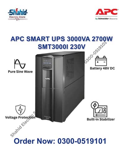 APC SMART UPS 3000VA SMT3000I 230V Digital Display Model
