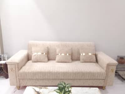 Sofa set with center table 6 seaters sofa with comfortable foam
