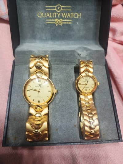 Pierro Rocci 21K gold plated watch