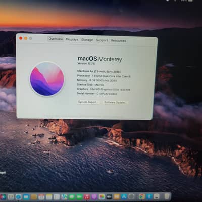 Macbook Air 13"In Silver 2017