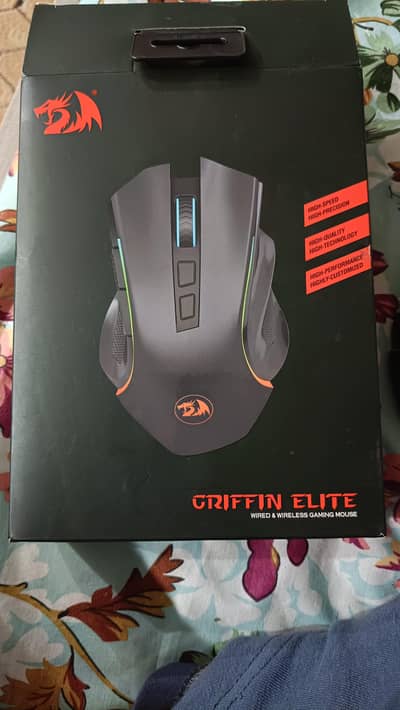 Redragon Griffin Elite – Wired & Wireless Gaming Mouse (Like New)