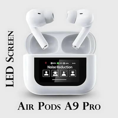 white earbuds a9 with long lasting battry