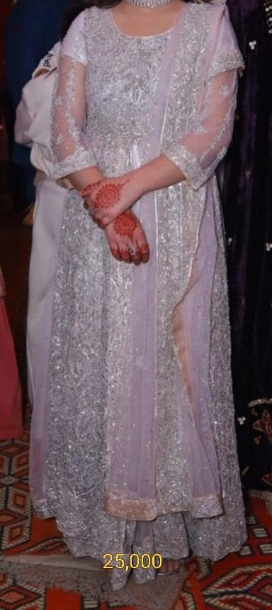 (almost new)Bridal Waleema Maxi/Party wear lahanga