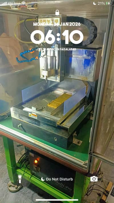 Cnc engraving machine.