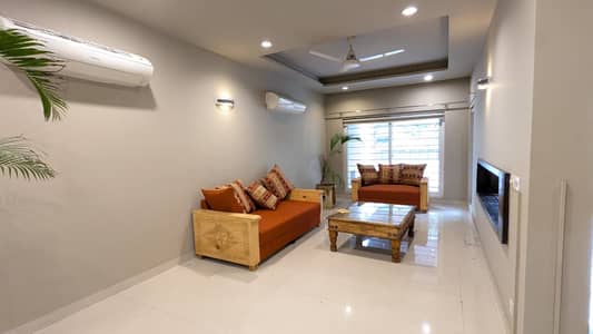 FOR RENT Brand New Semi Furnished 3 Beds Ground Portion with Separate Gate only Foreigners F_6/1