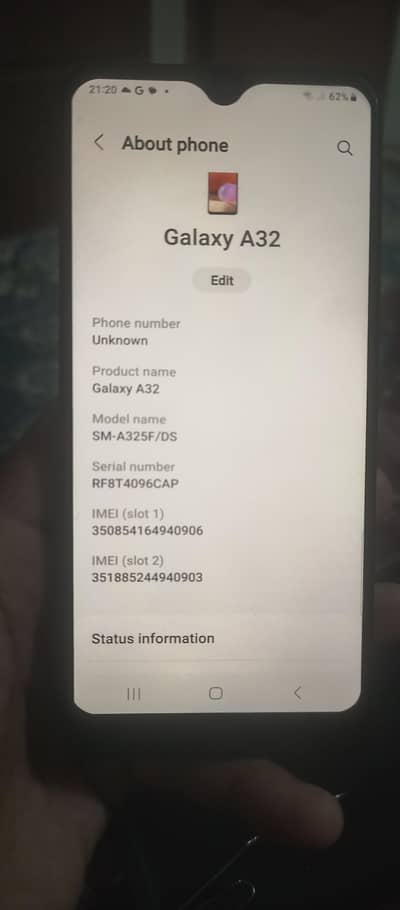 Samsung a32 for sale good condition