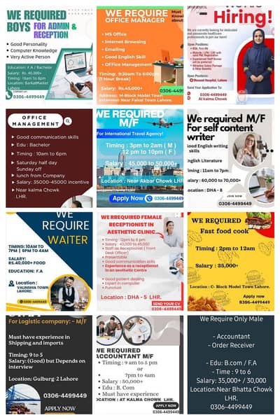 Aoa i job provider i have some job s