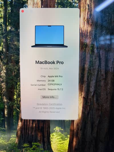 Apple MACBOOK PRO M4 | 16inch | Ram 24 | SSD 512 |