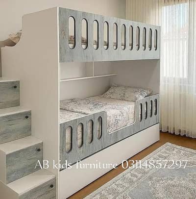 Bunk bed | Kid wooden bunker bed | Baby bed | Double bed | Triple bed