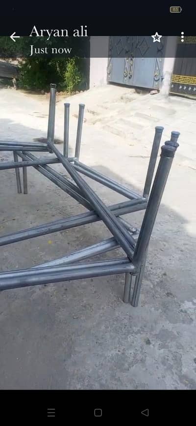 Iron Charpaian for sale condition new weight 15 Kg per Charpai