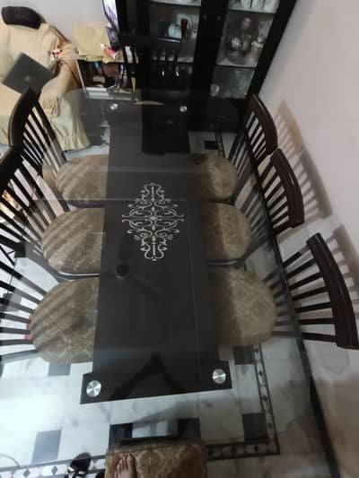 Dining table with Chairs/ 8 chairs