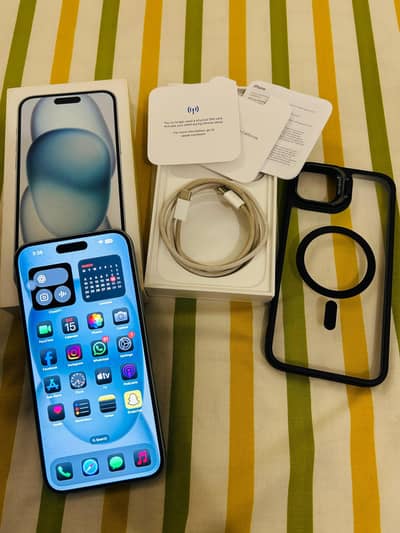 Iphone 15 Plus with original box and accessories 10/10 Condition