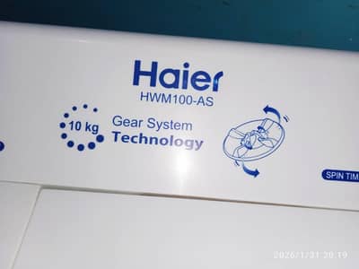 Haier washing machine twin tub model number HWM 100 As