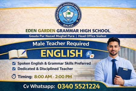 English Teacher required