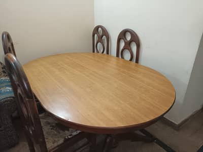 wooden dining table