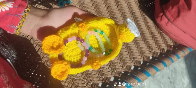 crochet duck tray