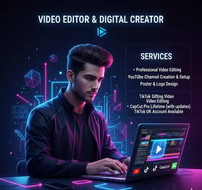 Video Editing Services | YouTube Channel, TikTok Videos, Logo Design