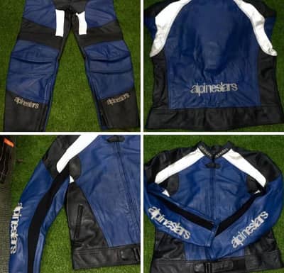 Biker leather Suit and Armour Jacket