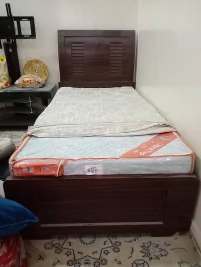 Single Bed Clean Condition with New Mattress