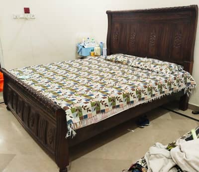 wooden bed set for sale without mattress