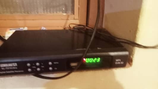 Indian dish and Pakistani dish  receiver and 18 inch tv