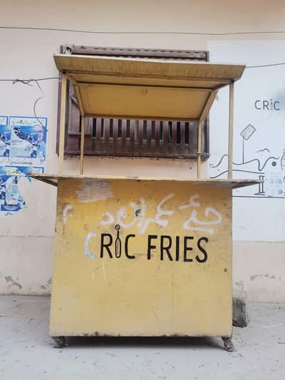 Fries / Fast Food Stall with Gas Burners for Sale