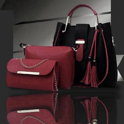 3 piece woman handbag set stylish tote bag with shoulder