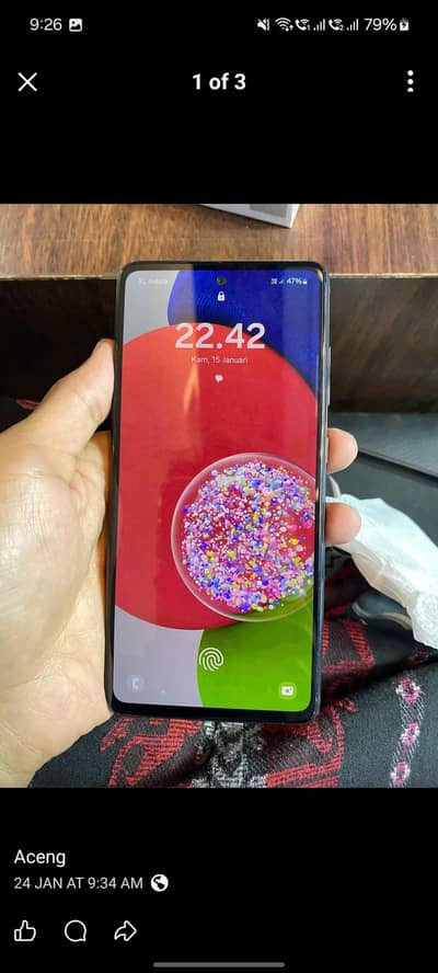 samsung a52s offical pta 5g  argent sale 8 128