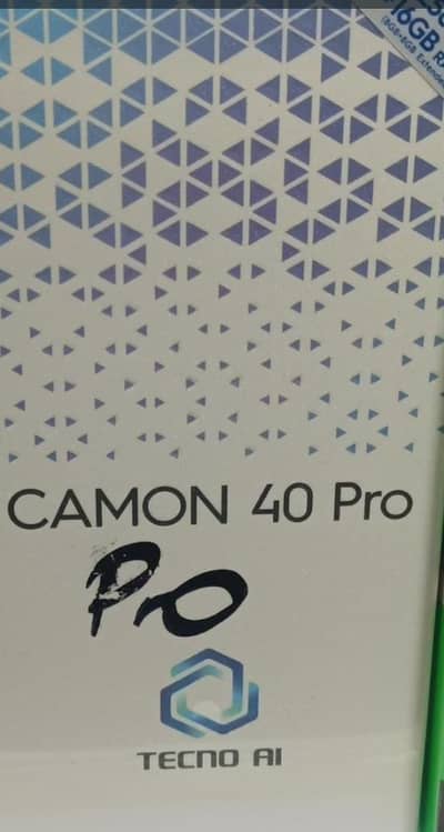camon 40 pro box pack