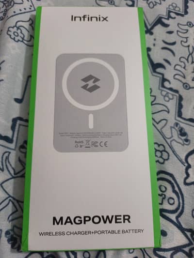 infinix MagPower Wirleless Charger+Portable Battery