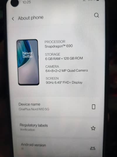one Plus nord N10 5G