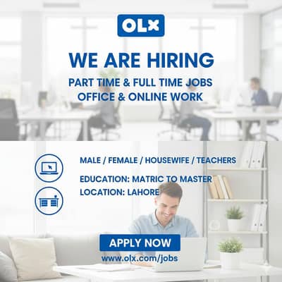 office & online job available male female housewife teacher