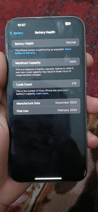 Iphone 15Pro Max NON PTA JV(Natural Clr)