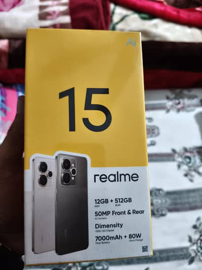 Realme 15 box pack ( non active) 12gb and 512gb