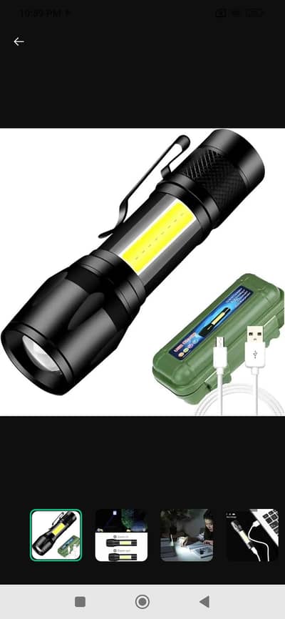 mini led rechargeable torch