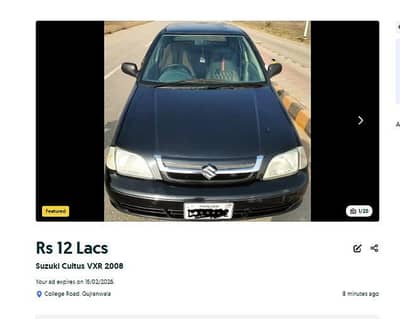 Suzuki cultus 8 EFI03426060009