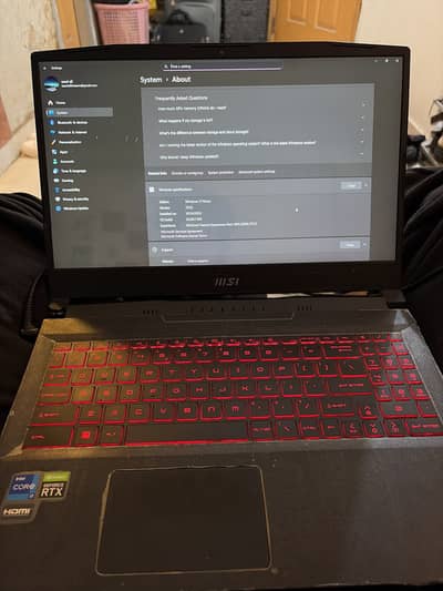 MSI GF66 Katana 12UC