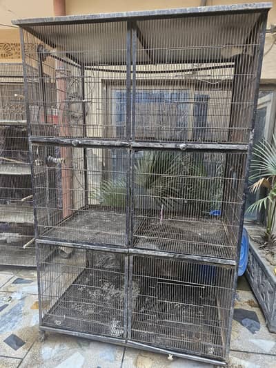 6 portion spot welding cage