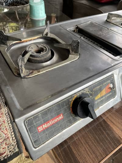 National Double Burner Gas Stove | Automatic Ignition