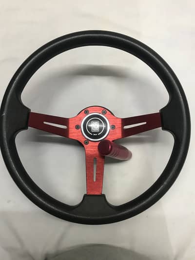 Steering wheel (with boss kit) + gear knob