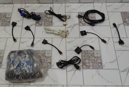 New PC Power cables HDMI VGA Connectors Whole sale Quantity