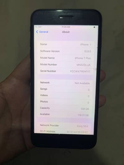 Iphone 7 plus 128gb approved only set  0/3/1/5/100/68/32