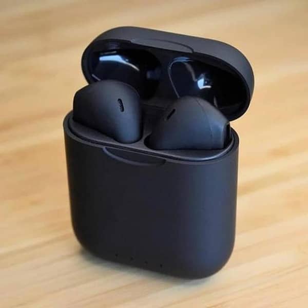 Matte Black Airpods Wireless Earbuds - inpod i12