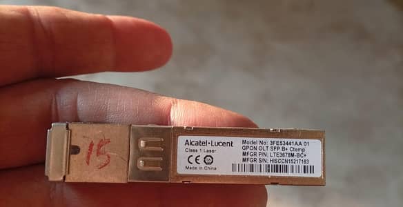 GPON SFP transceiver (Class B+.      Model:3FE53441AA)