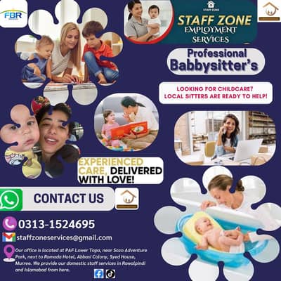 Trusted Domestic Staff Babysitter | Maids | Cooks | Nurses | Drivers