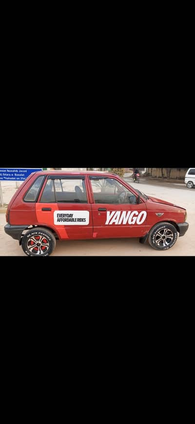 Mehran Cng Petrol New rims and tyres in original paint for sale