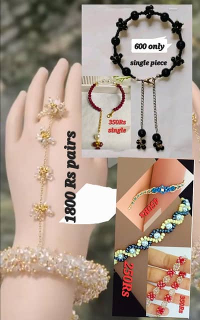 beaded bracelets and gajras